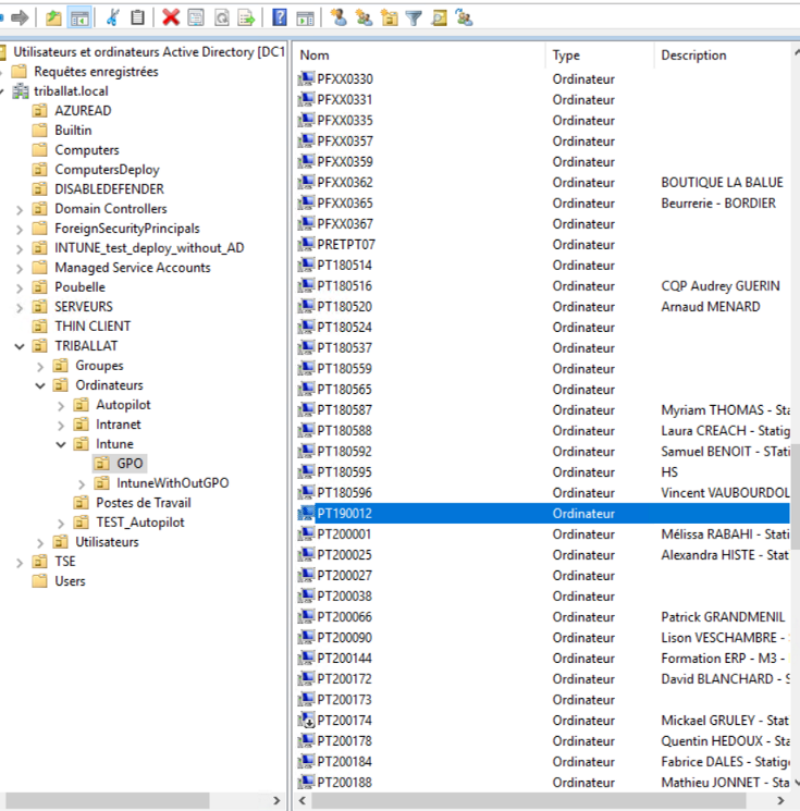 Script PowerShell et GPO
